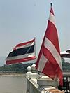 Thai national flag (present and forerunner)