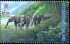 20th Anniversary of the Thailand-People's Republic of China Diplomatic Relations - Asian Elephants