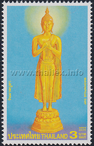 Buddha image in the pahng ram peung pose