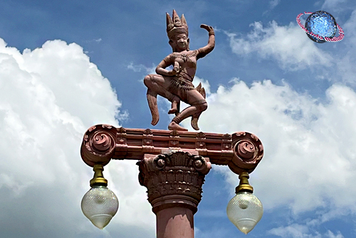 Apsara Dancer Street Lantern, Tambon Nang Ram, Amphur Prathai, Nakhon Ratchasima