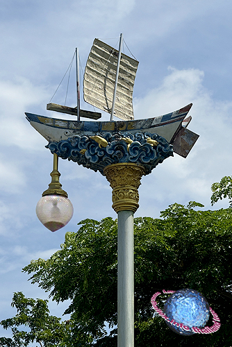 Chinese Junk Street Lantern, Tambon Talaat Neua, Amphur Meuang, Phuket