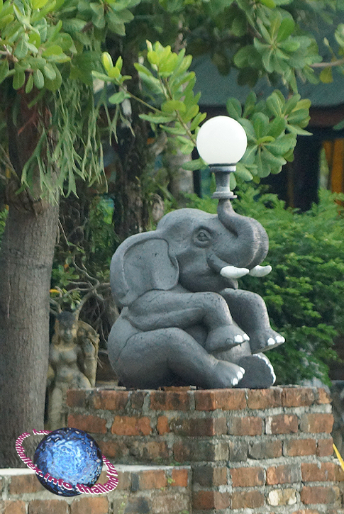 Seated Elephant Street Lantern, Tambon Ao Nang, Amphur Meuang, Krabi