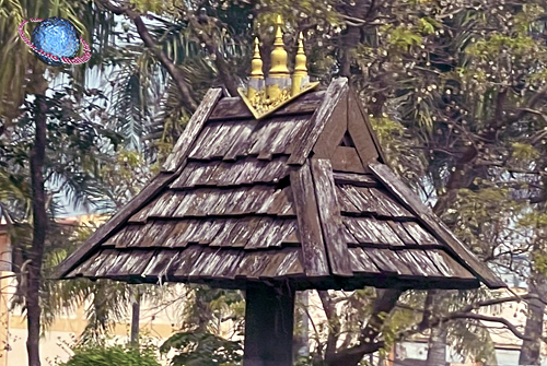 Lan Na Wooden Temple Roof Street Lantern, Tambon Wiang, Amphur Meuang, Phayao
