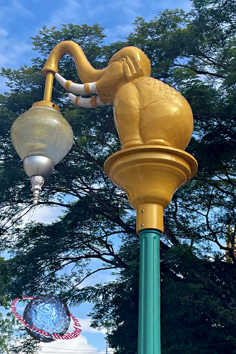 Tusked Elephant Street Lantern, Tambon Wiang, Amphur Chiang Saen, Chiang Rai