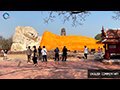 Giant Reclining Buddha at Ayutthaya's Wat Lokaya Sutha