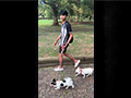Lilly and Mini in Phuttamonthon Park